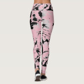 Abstracte natte verf leggings (Achterkant)