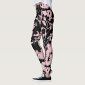 Abstracte natte verf leggings (Links)