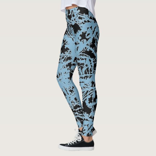 Abstracte natte verf leggings (Links)