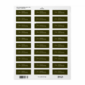 Abstracte natte vliegerluis etiket (Full Sheet)