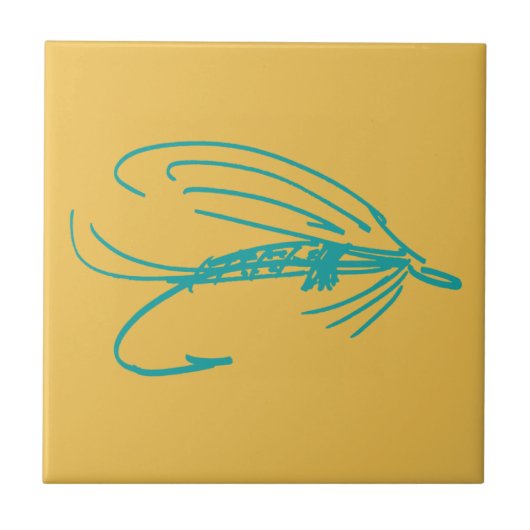 Abstracte natte vliegerluis tegeltje (Voorkant)