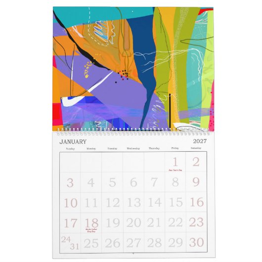 Abstracte Natuur Agenda Kalender (Jan 2027)