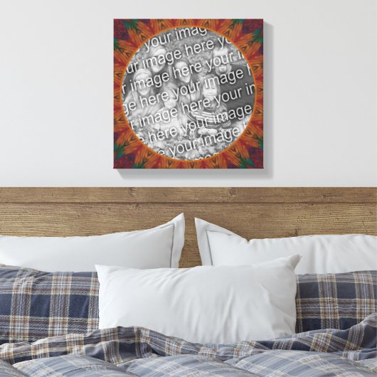 Abstracte Natuur Art Creëer Uw eigen foto Canvas Afdruk (Insitu (Slaapkamer))