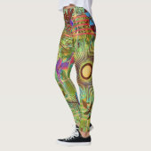 Abstracte Natuur Art Leggings (Links)