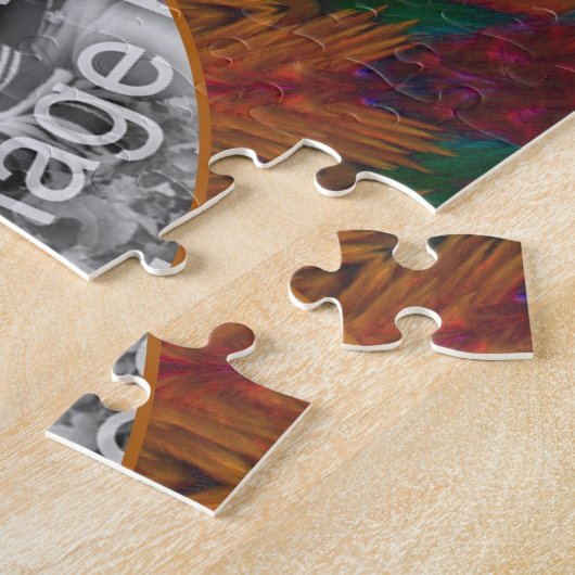 Abstracte Natuur Art Lijst Creëer Uw eigen foto Legpuzzel (Zijkant)