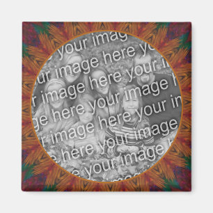 Abstracte Natuur Art Lijst Creëer Uw eigen foto Magneet