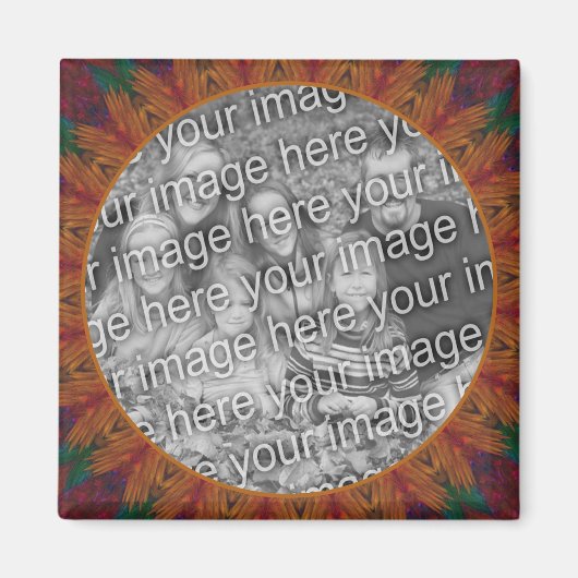 Abstracte Natuur Art Lijst Creëer Uw eigen foto Magneet (Voorkant)