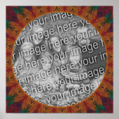 Abstracte Natuur Art Lijst Creëer Uw eigen foto Poster (Voorkant)