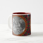 Abstracte Natuur Art Lijst Creëer Uw eigen foto Tweekleurige Koffiemok (Voorkant links)