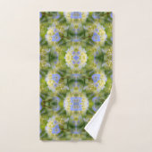 Abstracte Natuur blauwe hydrangea ventilator Bad Handdoek (Handdoek)