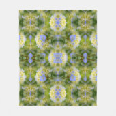 Abstracte Natuur blauwe hydrangea ventilator Fleece Deken (Voorkant)