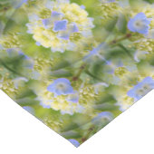 Abstracte Natuur blauwe hydrangea ventilator Korte Tafelloper (Hoek)