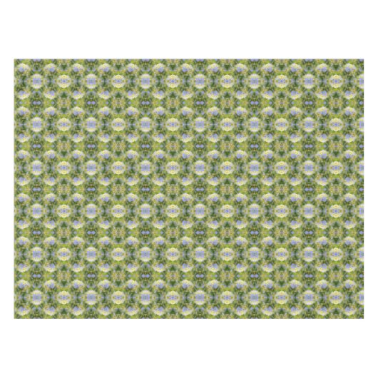 Abstracte Natuur blauwe hydrangea ventilator Tafelkleed (Voorkant (Horizontaal))