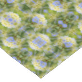 Abstracte Natuur blauwe hydrangea ventilator Tafelkleed (Gekanteld)