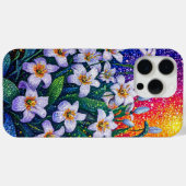 Abstracte natuur bloemen Case-Mate iPhone case (Achterkant (horizontaal))