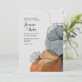 Abstracte Natuur Bloemstuk Kaart (Staand voorkant)