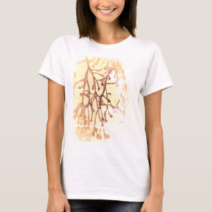 Abstracte Natuur Boom Sneeuw T-shirt