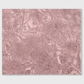 Abstracte Natuur Cellen Gold Roos Blush Cadeaupapier (Vlak)