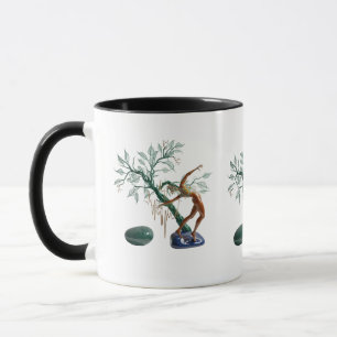 Abstracte Natuur en menselijke vorm   Artistieke c Mok