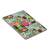 Abstracte Natuur Iconen Notitieboek (Rechterzijde)