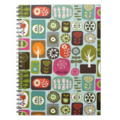 Abstracte Natuur Iconen Notitieboek (Voorkant)