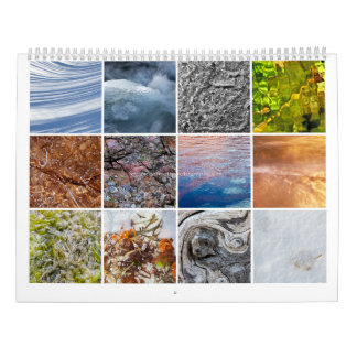 Abstracte natuur kalender