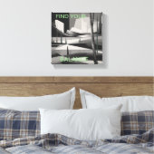 abstracte natuur kunst canvas afdruk (Insitu (Slaapkamer))