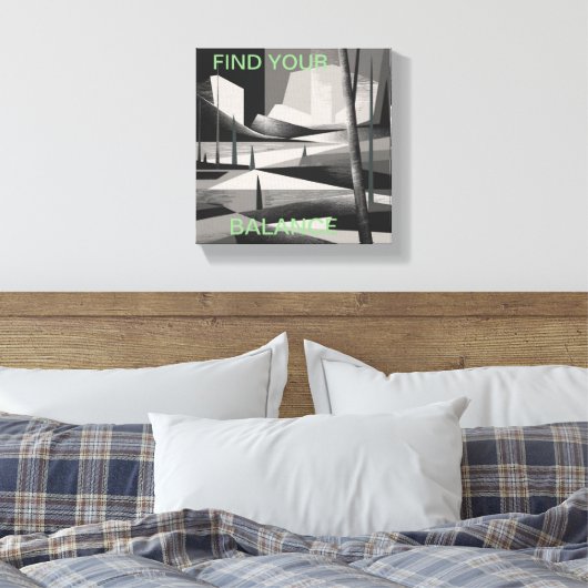 abstracte natuur kunst canvas afdruk (Insitu (Slaapkamer))