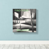 abstracte natuur kunst canvas afdruk (Insitu (Houten vloer))