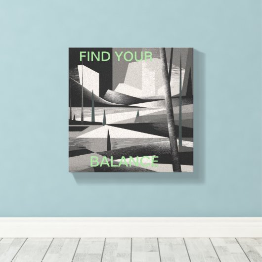 abstracte natuur kunst canvas afdruk (Insitu (Houten vloer))