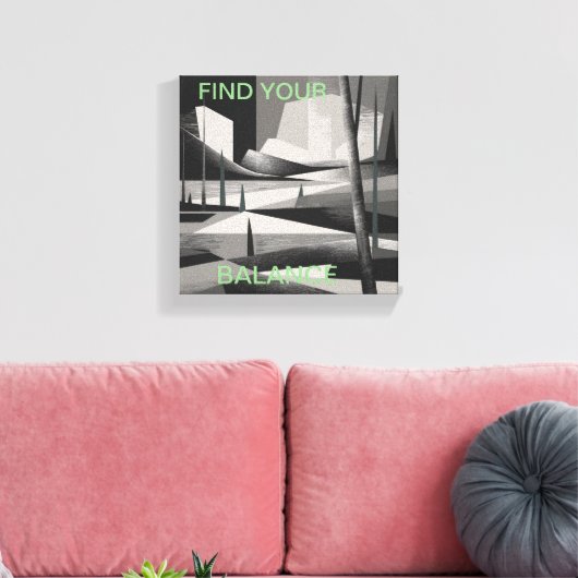 abstracte natuur kunst canvas afdruk (Insitu (Woonkamer))