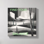 abstracte natuur kunst canvas afdruk (Voorkant)