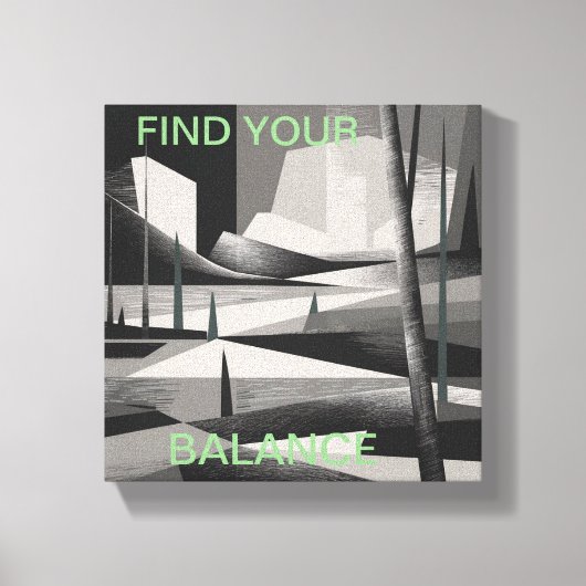 abstracte natuur kunst canvas afdruk (Voorkant)