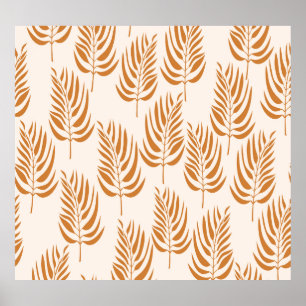 Abstracte Natuur, minimalistisch naadloos patroon. Poster