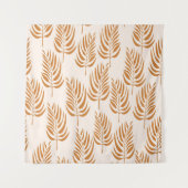 Abstracte Natuur, minimalistisch naadloos patroon. Wandkleed (Voorkant)