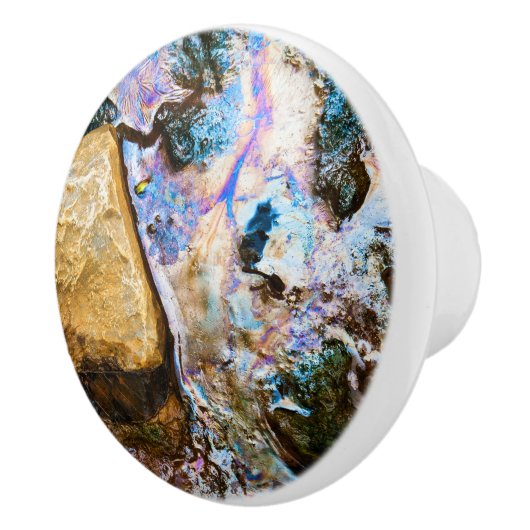 abstracte natuur nog steeds waterkeramische knop (Rechts)