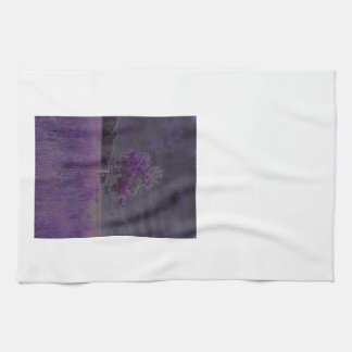 Abstracte Natuur Paars en Lavender Tree & Flowers Theedoek