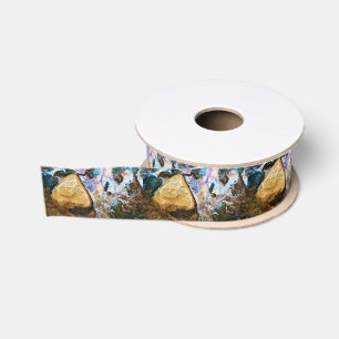 abstracte natuur stil water grosgrain lint