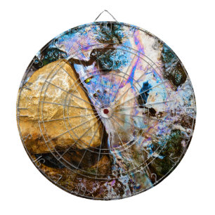 abstracte natuur stille water dartbord