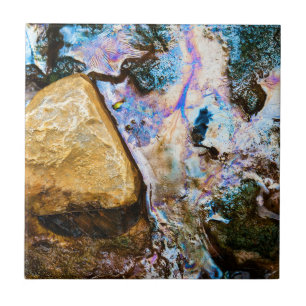 abstracte natuur stille water keramische tegel tegeltje