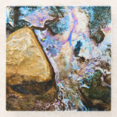 abstracte natuur stilstaand onderzetter glazen onderzetter (Voorkant)