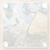 abstracte natuur stilstaand onderzetter glazen onderzetter (Achterkant)