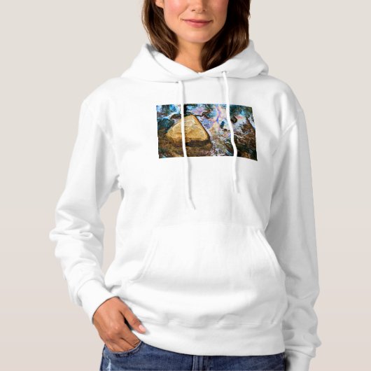 abstracte natuur stilstaand water hoodie (Voorkant)
