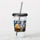 abstracte natuur stilwater acryl drinkbeker (Achterkant)