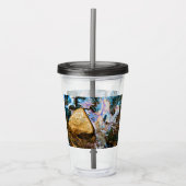 abstracte natuur stilwater acryl drinkbeker (Voorkant)