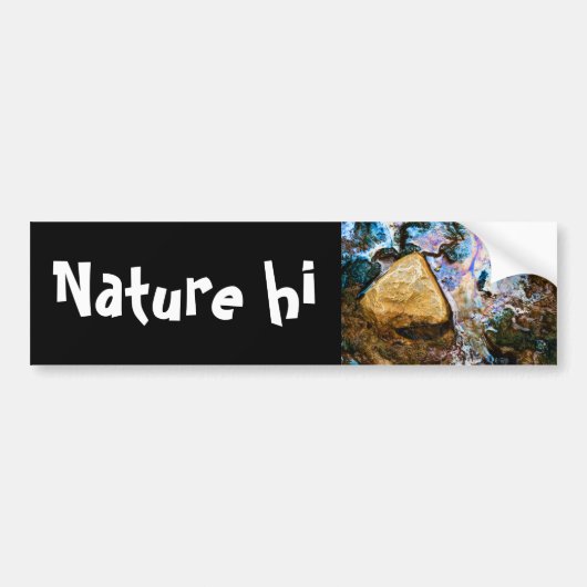 abstracte natuur stilwater bumpersticker (Voorkant)