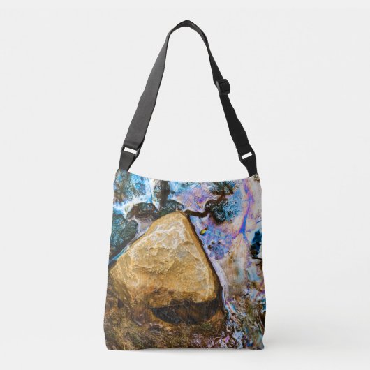 abstracte natuur stilwater crossbody tas (Voorkant)