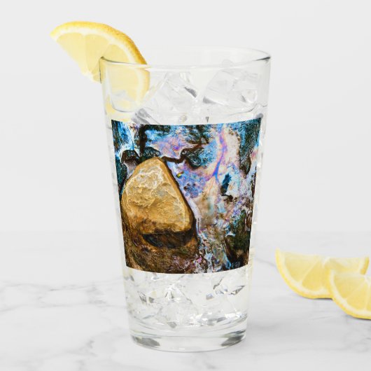 abstracte natuur stilwater glas (Voorkant ijs)