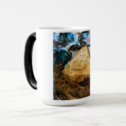 abstracte natuur stilwater magische mok (Voorkant links)