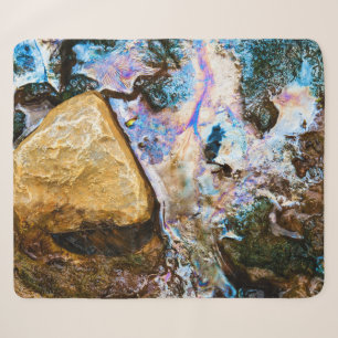 abstracte natuur stilwater sherpa deken